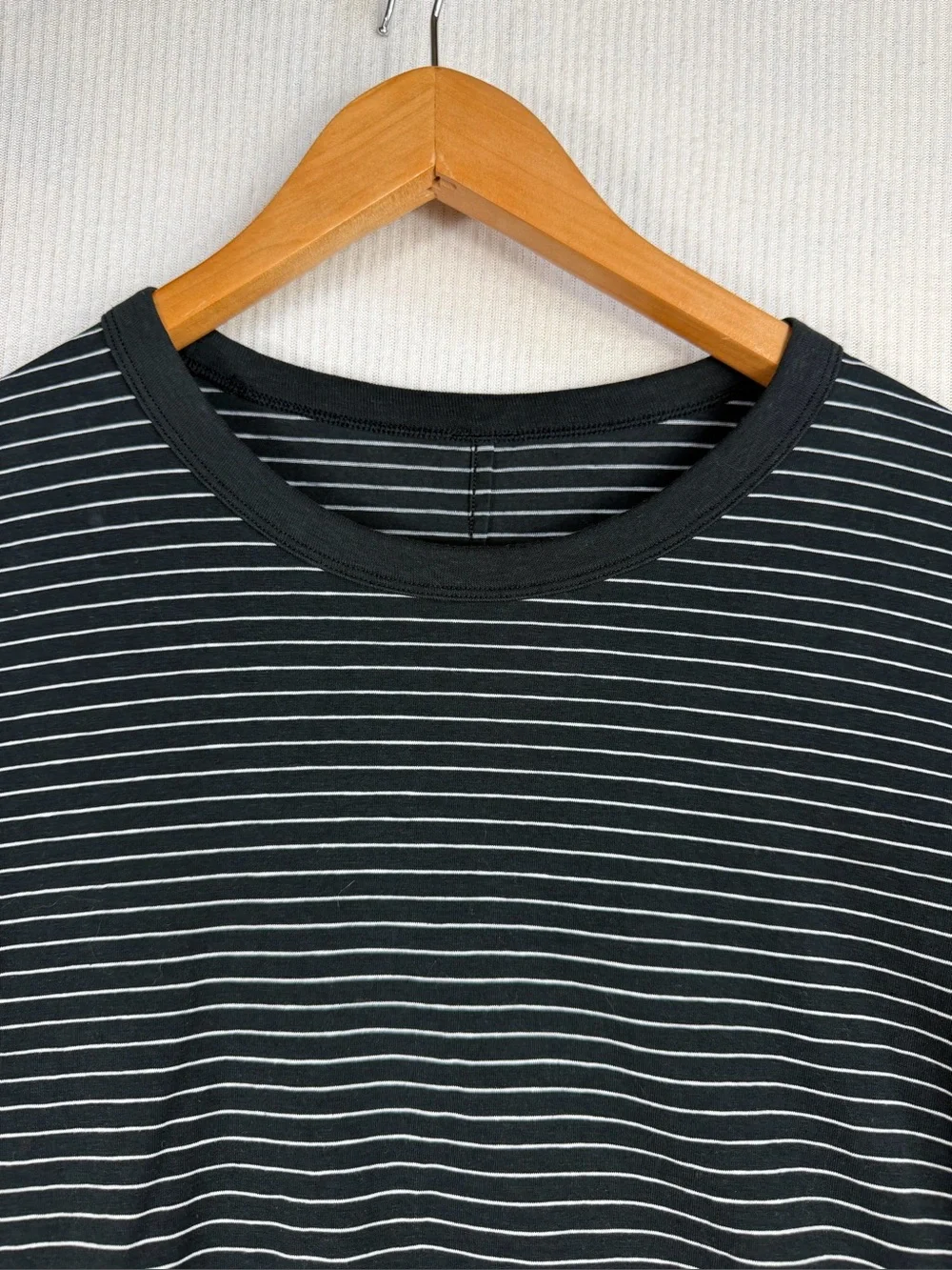 Lululemon Classic-Fit Cotton-Blend Long-Sleeve Striped Shirt Size Medium